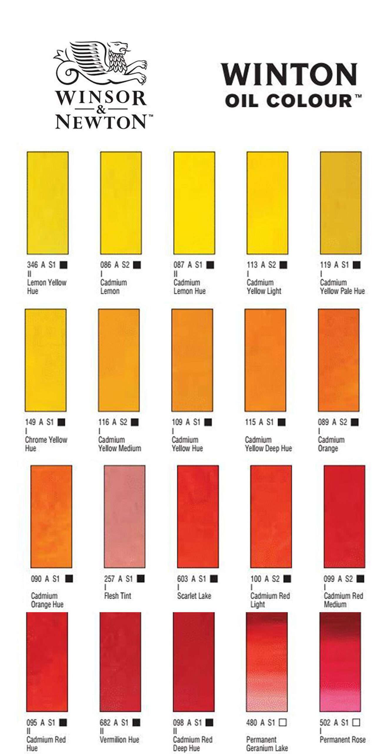 WN Winton Oil color chart-yellows-reds2 - Art House 7