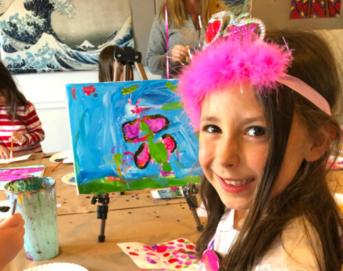 Kids BIRTHDAY PARTY Ideas!! (Girls Art Painting) 